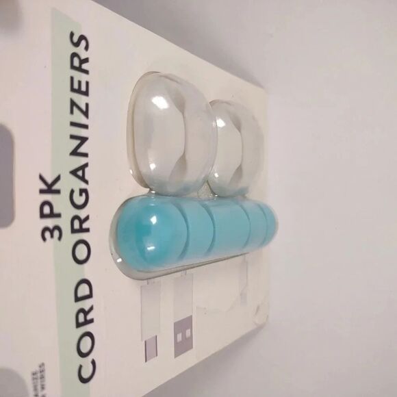 Cord Organizer 3 Count Pack 2 Cord and 4 Cord Holders Stick On Adhesive Mount - Picture 6 of 11